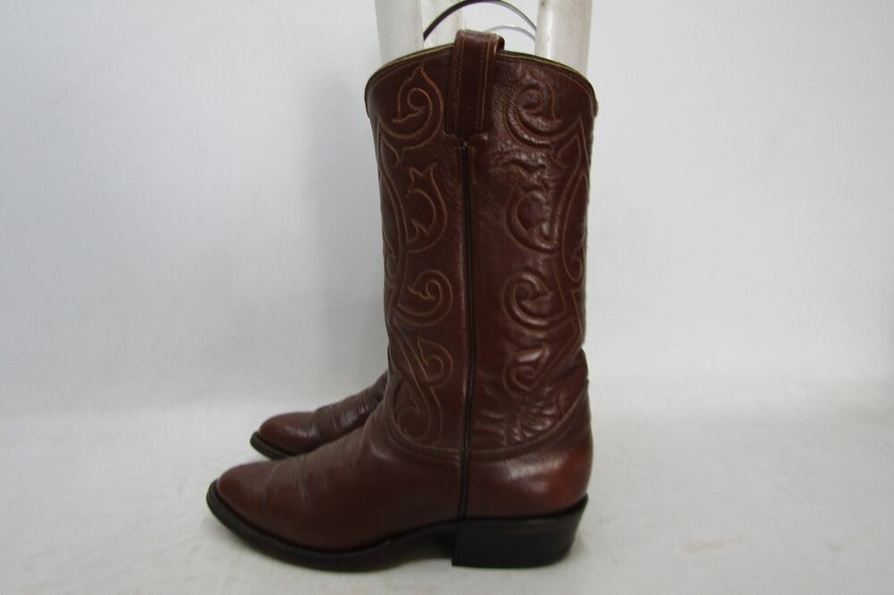 TONY LAMA Gold Label Mens Size 7.5 D Brown Leather Cowboy Western Boots